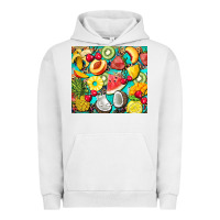 Pigment Lunar Rock summer fruits Urban Hoodie - BarkalooDesign