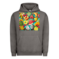 Pigment Tornado summer fruits Urban Hoodie - BarkalooDesign