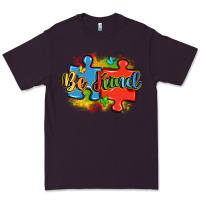 Plum be kind autism Premium Tee - LillyAllenDesigns