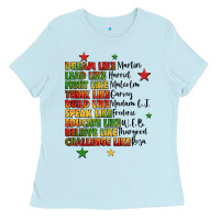 Baby Blue inspiring black leaders juneteenth Ladies Tee - LillyAllenDesigns