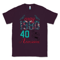 Plum Made In May 1980 40 Years Of Being Awesome Classic Tee - Bettercallsaul
