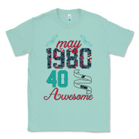 Seafoam Made In May 1980 40 Years Of Being Awesome Classic Tee - Bettercallsaul