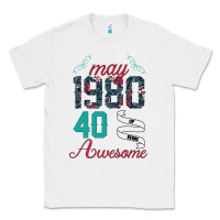 White Made In May 1980 40 Years Of Being Awesome Classic Tee - Bettercallsaul
