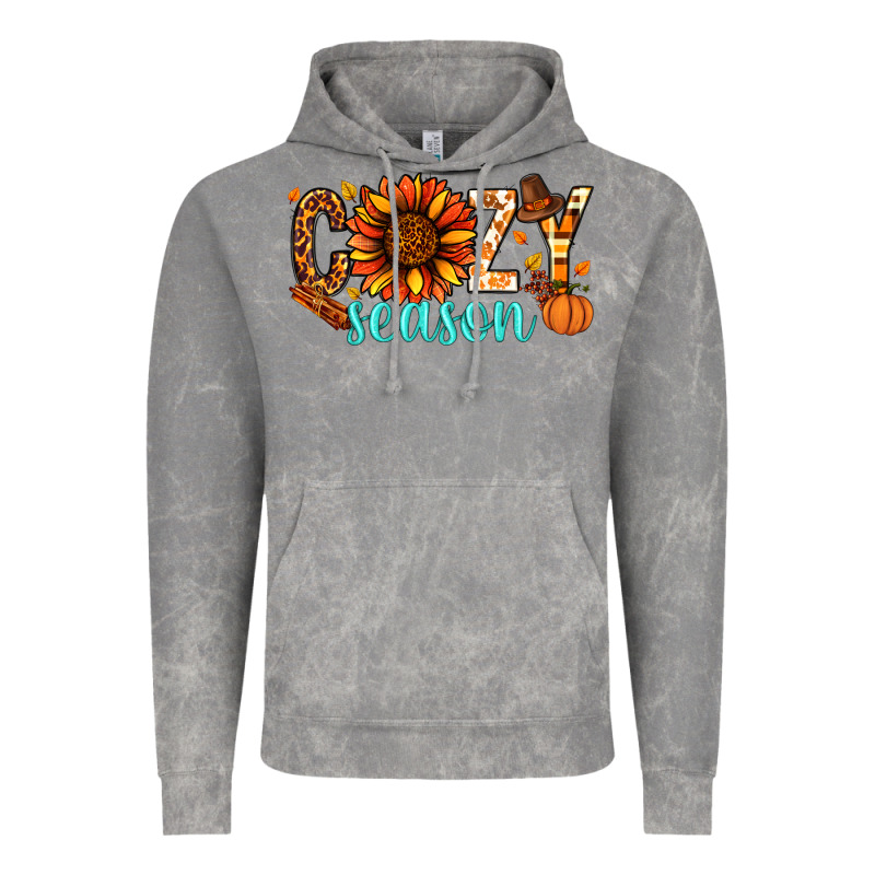 Cozy Season Thanksgiving Vintage Hoodie by NancyCooperArtShop | Teevron