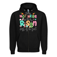 Black easter he is not here for he has risen just as he Zipper Hoodie - LillyAllenDesigns