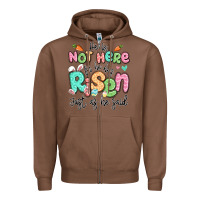 Chestnut easter he is not here for he has risen just as he Zipper Hoodie - LillyAllenDesigns
