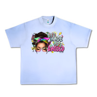 80s Made 90s Raised Messy Bun Urban Heavy Tee | Teevron