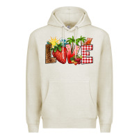 Oatmeal Heather love strawberry Premium Hoodie - RanaPortraitStore
