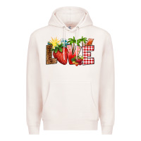 Pale Pink love strawberry Premium Hoodie - RanaPortraitStore