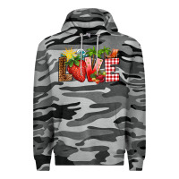 Slate Camo love strawberry Premium Hoodie - RanaPortraitStore