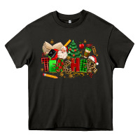 Asphalt christmas  teacher Heavy Core Tee - MaliasSmallBusiness