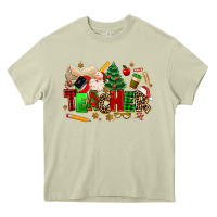 Mossy christmas  teacher Heavy Core Tee - MaliasSmallBusiness
