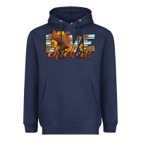 Navy love chickens Heavyweight Hoodie - LillyAllenDesigns