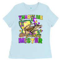 Baby Blue throw me something mister louisiana mardi gras Ladies Tee - LillyAllenDesigns