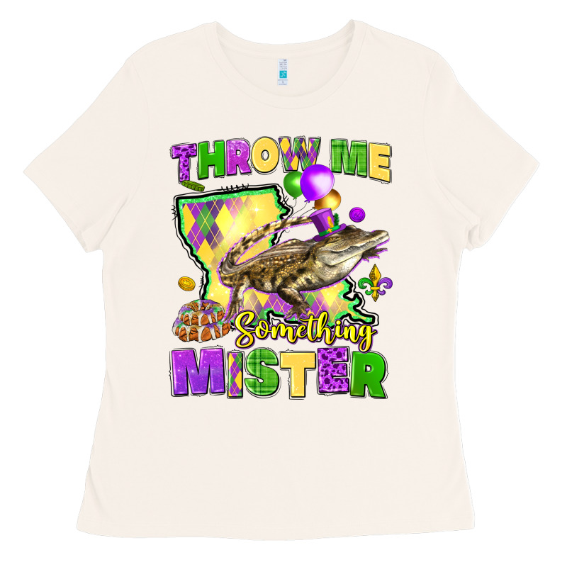 Throw Me Something Mister Louisiana Mardi Gras Ladies Tee by LillyAllenDesigns | Teevron