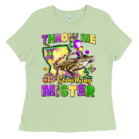 Matcha throw me something mister louisiana mardi gras Ladies Tee - LillyAllenDesigns
