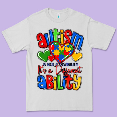 Autism Is Not A Disability It's A Different Abilit Premium Tee Designed By Lillyallendesigns