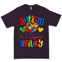 Plum autism is not a disability it's a different abilit Premium Tee - LillyAllenDesigns