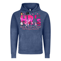 Vintage Denim breast cancer hr human resources Vintage Hoodie - texasbilliewilder