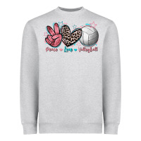 Peace Love Volleyball Heavyweight Sweatshirt | Teevron