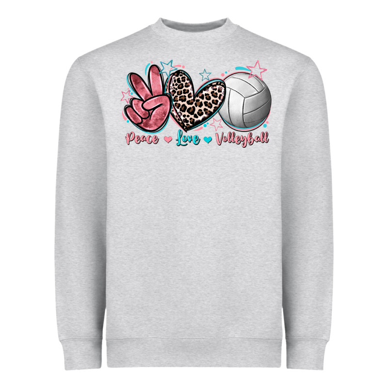 Peace Love Volleyball Heavyweight Sweatshirt by FaDigitalArtStudio | Teevron