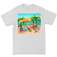 Dove Grey summer Premium Tee - RanaPortraitStore