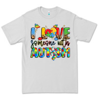 Dove Grey i love someone with autism Premium Tee - LillyAllenDesigns