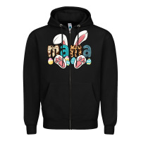 Black mama easter Zipper Hoodie - LillyAllenDesigns