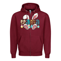 Burgundy mama easter Zipper Hoodie - LillyAllenDesigns