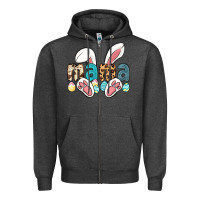Charcoal Heather mama easter Zipper Hoodie - LillyAllenDesigns