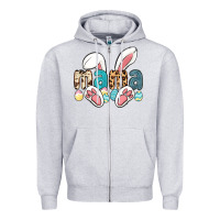 Heather Grey mama easter Zipper Hoodie - LillyAllenDesigns