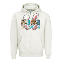 Oatmeal Heather mama easter Zipper Hoodie - LillyAllenDesigns