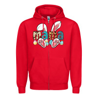 Red mama easter Zipper Hoodie - LillyAllenDesigns