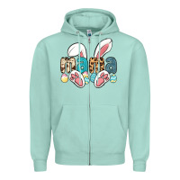 Seafoam mama easter Zipper Hoodie - LillyAllenDesigns