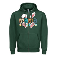 Sports Green mama easter Zipper Hoodie - LillyAllenDesigns