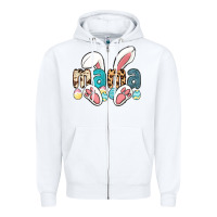 White mama easter Zipper Hoodie - LillyAllenDesigns