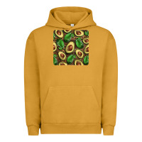 Pigment Peanut Butter avocados with wood and leopard background mug  coaster Urban Hoodie - BarkalooDesign
