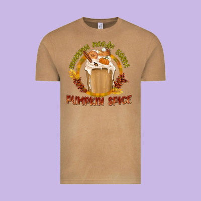 Mommy Needs Some Pumpkin Spice Vintage Tee Designed By Texasbilliewilder