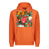 Carrot american football snacks with serape and leopard Premium Hoodie - BundleAndBundleShop