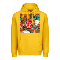 Lemon american football snacks with serape and leopard Premium Hoodie - BundleAndBundleShop
