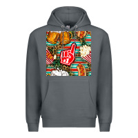 Rock american football snacks with serape and leopard Premium Hoodie - BundleAndBundleShop
