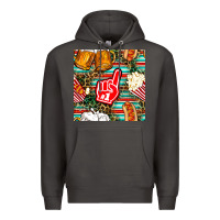 Smoke american football snacks with serape and leopard Premium Hoodie - BundleAndBundleShop