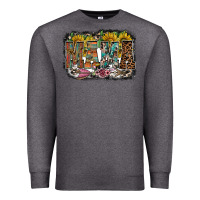 Charcoal Heather mama western Premium Sweatshirt - RacoonDesign
