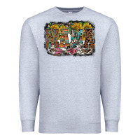 Heather Grey mama western Premium Sweatshirt - RacoonDesign