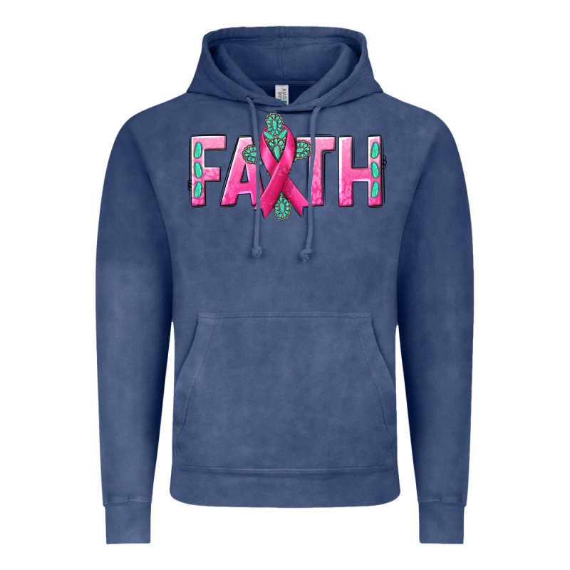 Cancer Faith With Gemstone Vintage Hoodie by NancyCooperArtShop | Teevron
