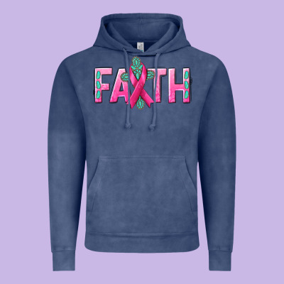 Cancer Faith With Gemstone Vintage Hoodie Designed By Nancycooperartshop