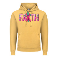 Vintage Mustard Cancer Faith with gemstone Vintage Hoodie - NancyCooperArtShop