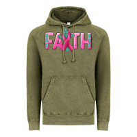 Vintage Olive Cancer Faith with gemstone Vintage Hoodie - NancyCooperArtShop