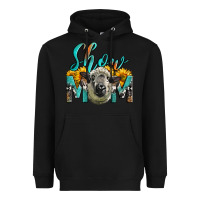 Black Western Show Mom Sheep Heavyweight Hoodie - LillyAllenDesigns