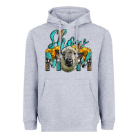 Heather Grey Western Show Mom Sheep Heavyweight Hoodie - LillyAllenDesigns
